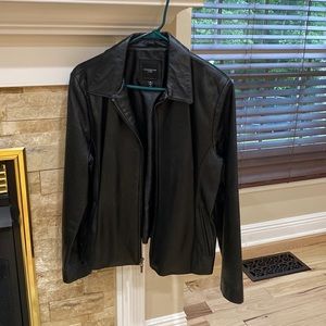 Ladies leather jacket.